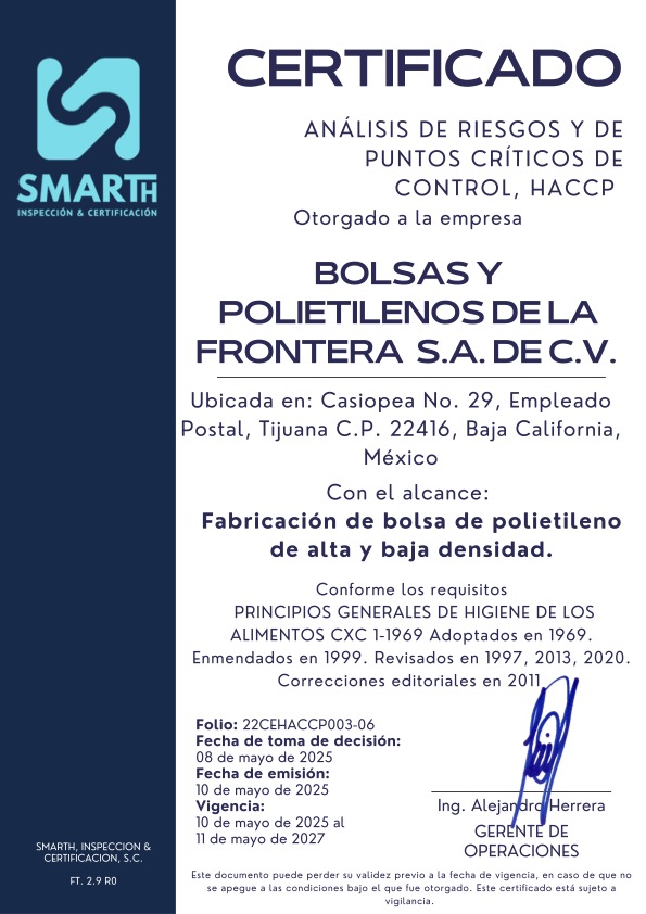 HACCP esp 2027
